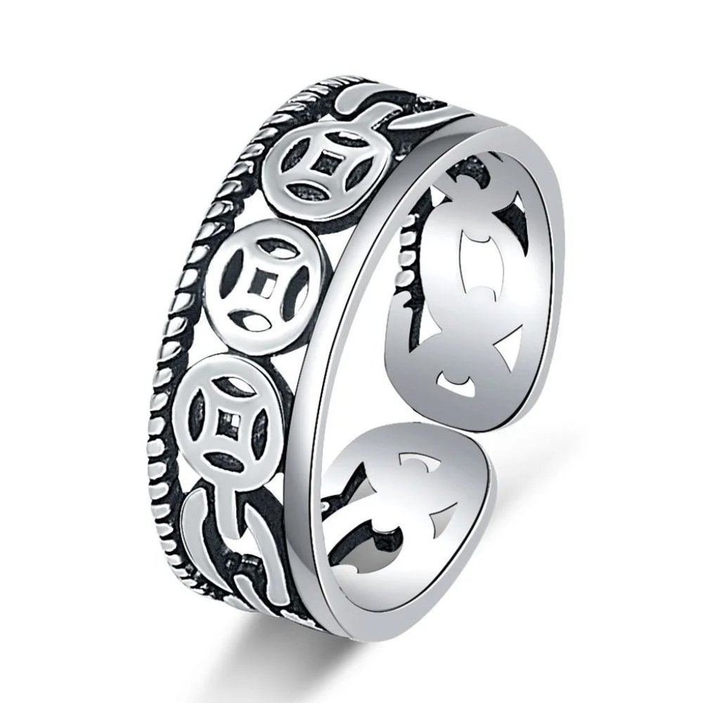 925 Sterling Silver Rings Women Love Knot Rings Open Finger Rings Open Ring - Picture 4 of 4
